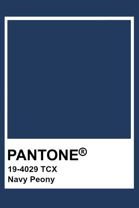 Pantone Navy Peony | Pantone blue, Pantone palette, Classic blue pantone