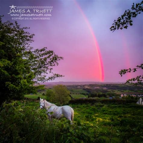 A Rare Monochrome Rainbow over County Clare