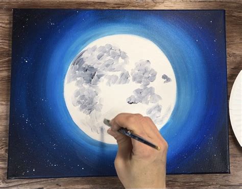 Moon Painting - Step By Step Acrylic Painting Tutorial - With Pictures ...