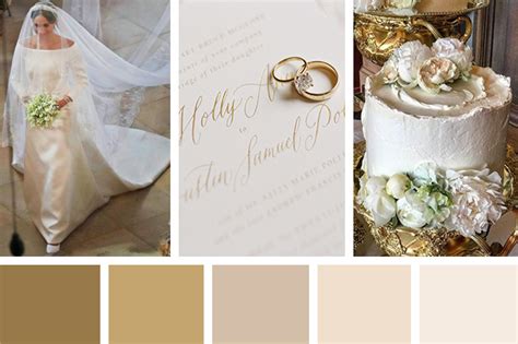 White and Gold: A Gorgeous Royal Wedding Colour Palette