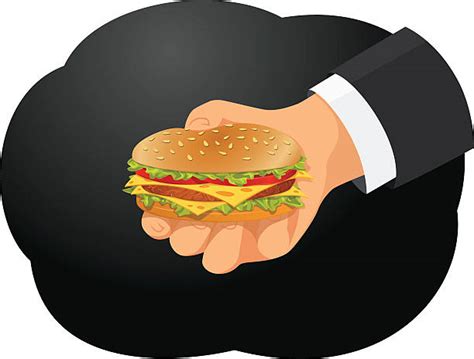 Hand Holding Burger Illustrations, Royalty-Free Vector Graphics & Clip Art - iStock