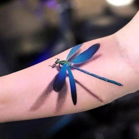 37 Amazing Latest 3D Tattoos For Women Style | Dragonfly tattoo design, Watercolor dragonfly ...