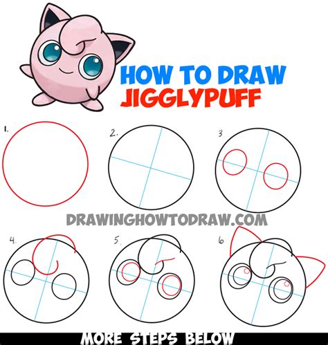 How To Draw Jigglypuff From Pokemon Easy Step By Step Drawing 62403 | The Best Porn Website