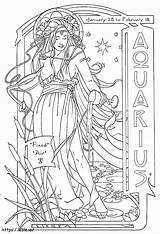 Aquarius 7 coloring Page sketch template