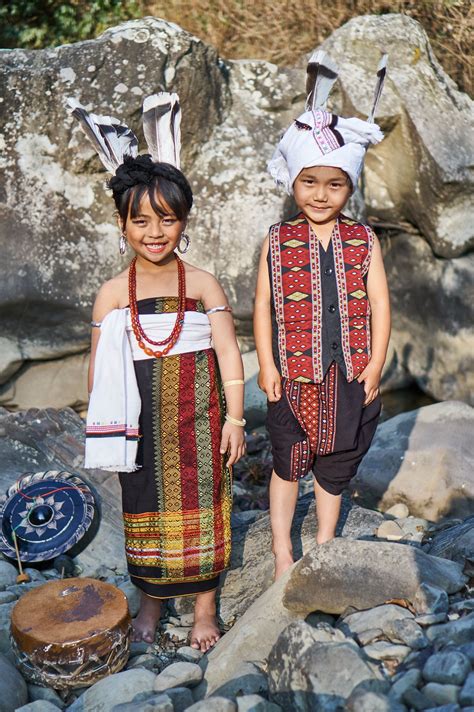 Kids in Kuki attire | Kuki, Indian aesthetic, Traditional dresses designs