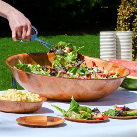 18" Wooden Salad Bowl in Salad Bowls from Simplex Trading | Household, restaurant, kitchen supplies