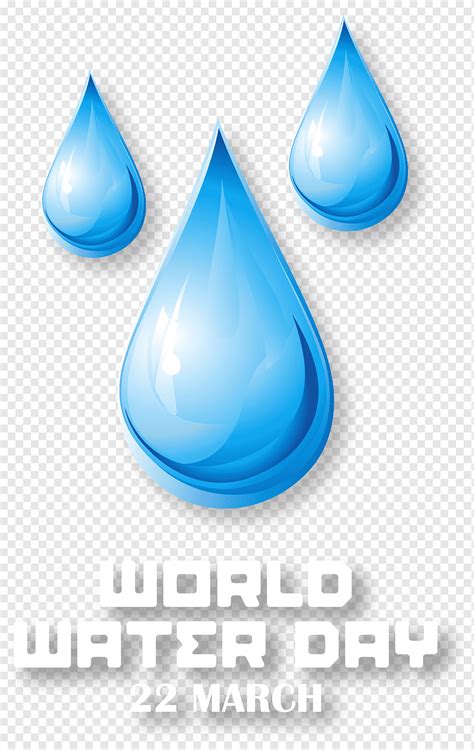 World Water Day poster, Water Drop Euclidean, hand painted water ...