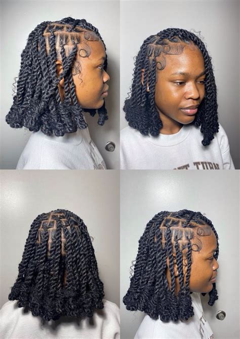 Invisible locs bob | Locs hairstyles, Hair twist styles, Short locs ...