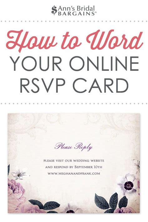 Response Card Wording Examples for Online RSVPs | Rsvp wedding cards ...