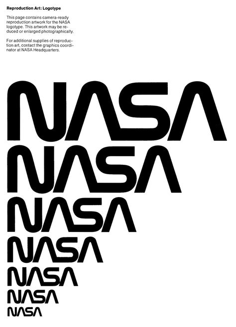 Raymond Loewy - NASA | Brand guidelines, Graphic design logo, Nasa poster