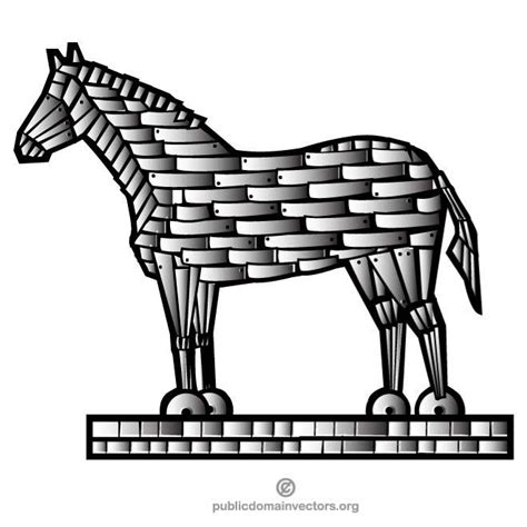 TROJAN HORSE CLIP ART Royalty Free Stock SVG Vector and Clip Art