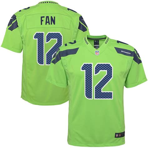 Youth Nike 12s Green Seattle Seahawks Color Rush Game Jersey Seahawks ...