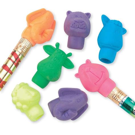 Animal Pencil Top Erasers from SmileMakers