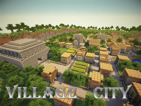 Village City (NPC Village transformed into a big city) Minecraft Project