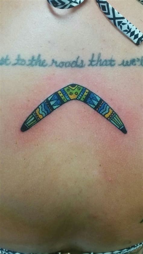 My boomerang tattoo as a souvenir to remember my Great Australian Study Abroad Adventure ...