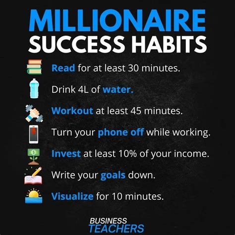 Millionaire success habits in 2021 | Millionaire success habits, Millionaire, Success habits