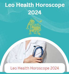 Leo Health Horoscope 2024