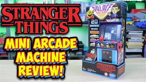 Stranger Things Mini Arcade Machine With 20 Games - Season 3 Merchandise Review! - YouTube