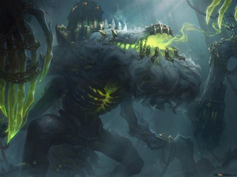 Broken Covenant Cho'Gath - League of Legends (LOL) 8K wallpaper download