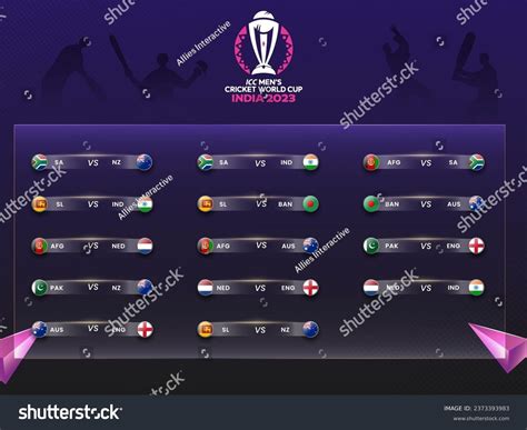 Icc Mens Cricket World Cup India Stock Vector (Royalty Free) 2373393983 | Shutterstock