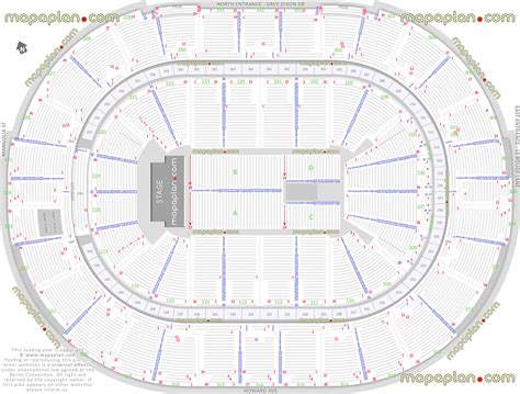 New Orleans Smoothie King Center arena seating chart - Detailed seat & row numbers end stage ...