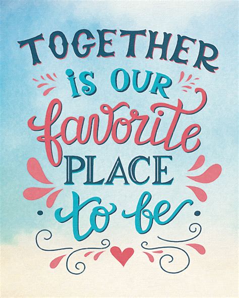 Families Together Quote Art - 8”x 10” Print