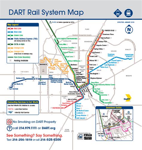 Dallas Dart Bus Route Map