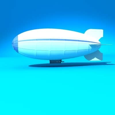 3d model blimp zeppelin airship