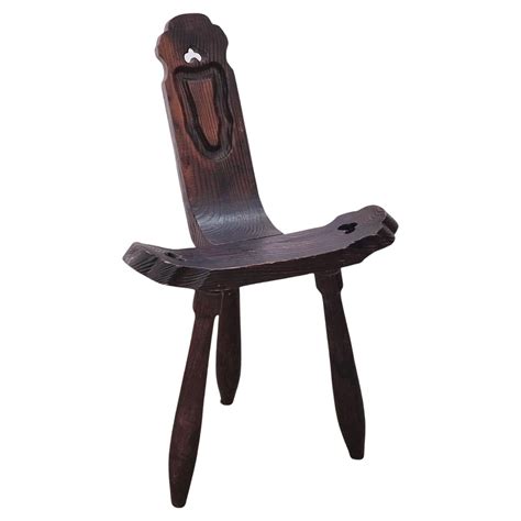 Vintage Primitive Birthing Chair For Sale at 1stDibs