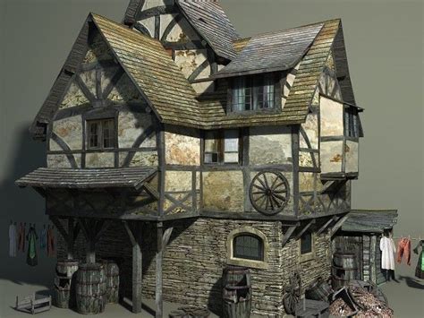 Medieval Slum 3D asset | CGTrader Building Concept, Building Design, Building A House, Building ...