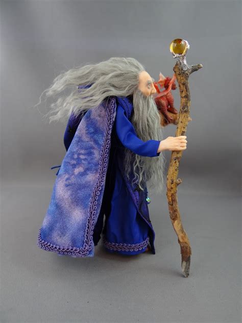 From the Studio of Pat Benedict: Custom order Dollhouse miniature Wizard with Baby dragon By Pat ...