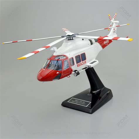 AgustaWestland AW139 Model Helicopter with a Detailed Interior | Factory Direct Models