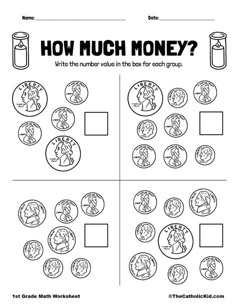 Money Match: Nickels And Pennies Worksheets | 99Worksheets - Worksheets Library