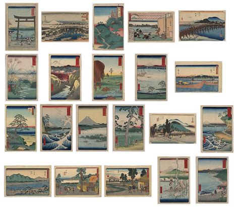 Japanese WOODBLOCK Print Art 1850's Utagawa Hiroshige Ukiyo-e ultra Hi ...