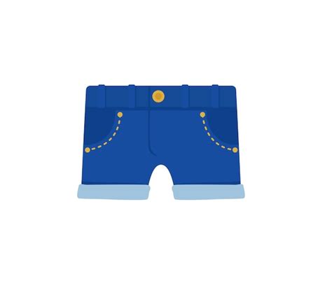 Premium Vector | Denim shorts vector isolated icon. emoji illustration ...