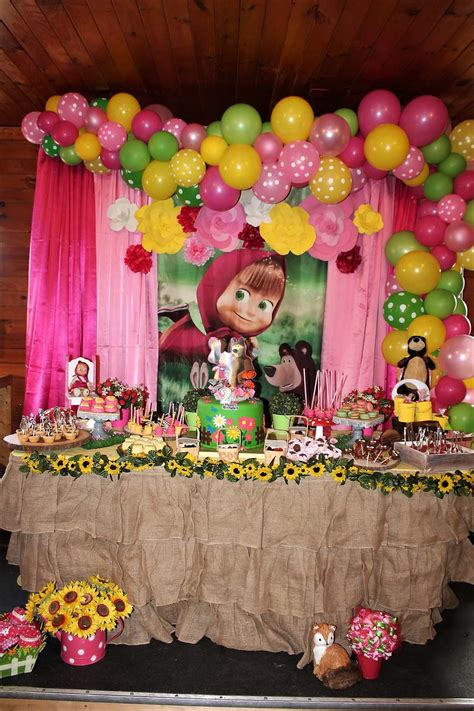 Masha and the Bear Birthday Party Ideas | Photo 1 of 33 | Catch My Party