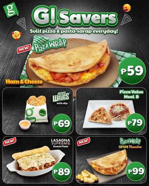 Experience 'sulit pizza and pasta sarap' with Greenwich G! Savers