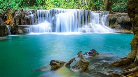 Relaxing Music - Hopeful, Peaceful Music (Waterfall Sounds) Meditation ...