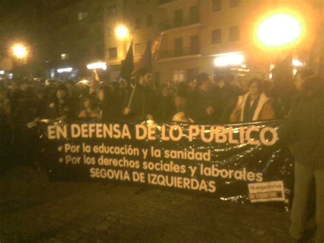 COMANDO ALCANTARILLA: [Fotos]. Manifestación 14N HUELGA GENERAL, Segovia.