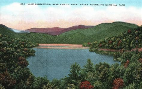 Vintage Postcard 1930's Lake Santeetlah End Great Smoky Mountain National Park | Other ...