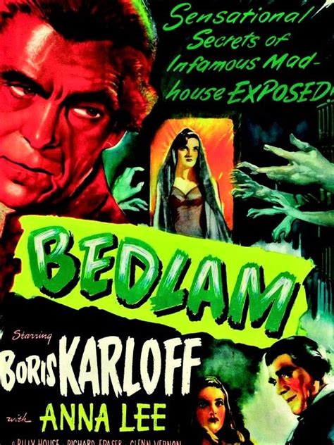 Bedlam (1946) | Horror posters, Classic horror movies, Horror movie posters