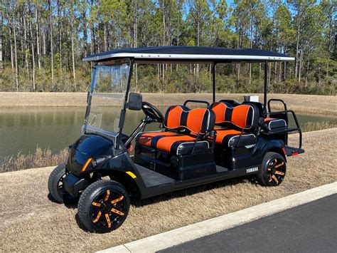 2019 Custom Yamaha Quietech EFI Gas 6 Passenger STREET LEGAL Golf Cart - Street Legal Golf Carts