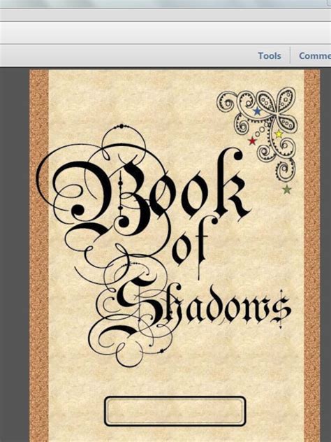 Book of Shadows Cover Page Instant Download for Grimoires | Etsy