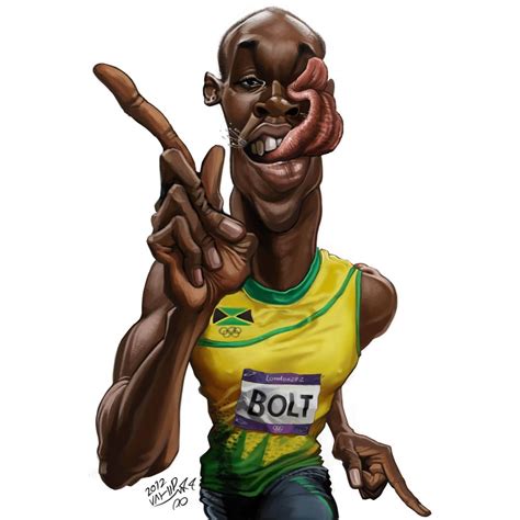 Usain Bolt | Vahid Jafari-Iran - Irancartoon