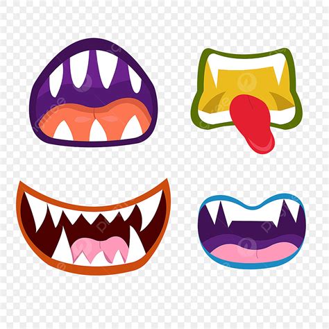 Monster Mouth Clipart PNG Images, Colorful Cute Cartoon Monster Mouth, Colorful, Cute, Cartoon ...