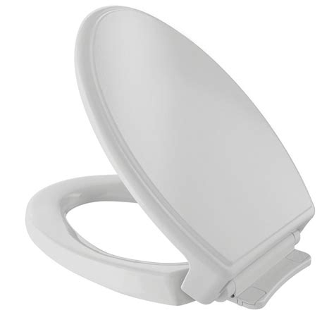 TOTO Traditional SoftClose Elongated Closed Front Toilet Seat in Colonial White-SS154#11 - The ...