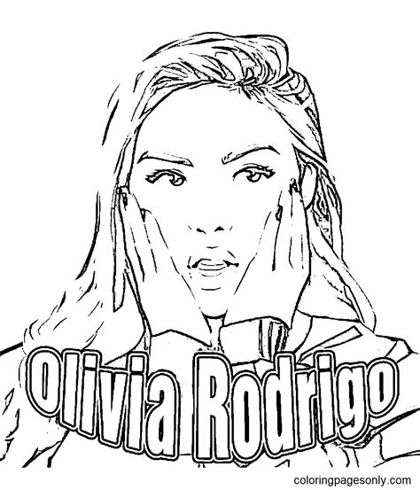 Olivia Rodrigo Coloring Pages Printable for Free Download