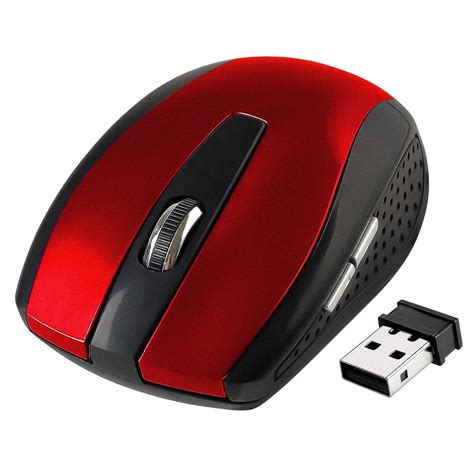 Insten 1142192 2.4GHz Wireless Mouse For PC Laptop Computer, Red