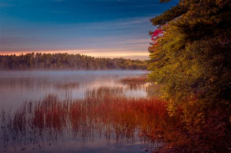 Sunrise Above A Lake Free Stock Photo - Public Domain Pictures