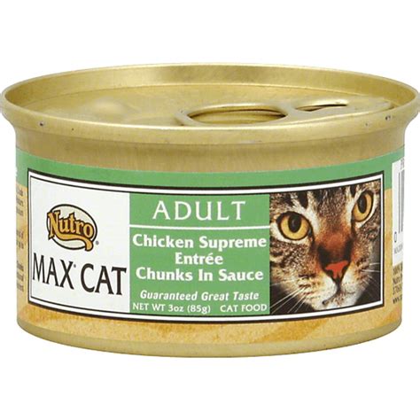 Nutro Max Cat Cat Food, Chicken Supreme Entree Chunks In Sauce | Shop ...